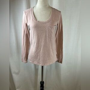 Abercrombie & Fitch Light Pink Long Sleeve Top
